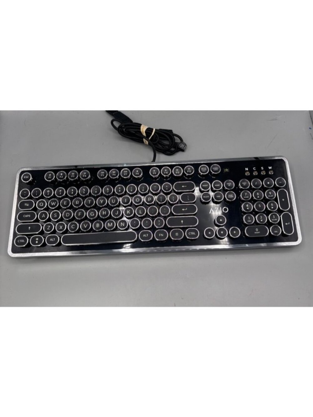 AZIO MK Retro Mechanical Keyboard Wired Black QWERTY English Model MK-RETRO-01